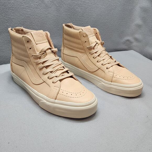 Vans SK8 Hi Reissue Zip DX Veggie Tan Leather Skating Shoes Unisex Sz M 8 W 9.5 - Picture 1 of 8